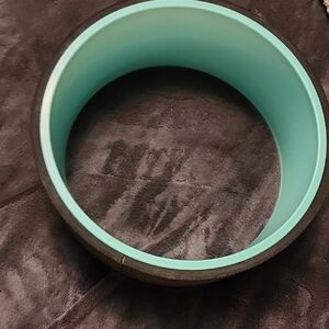 Black and Teal Yoga Wheel